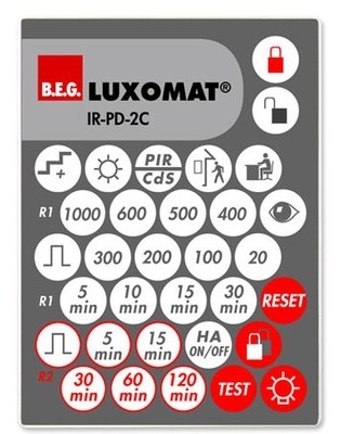 BEG 92475 IR-PD-2C LUXOMAT Infrarot Fernbedienung