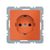 41436014 als Beispiel fr Steckdosen in orange aus dem Schalterprogramm Berker Q1.