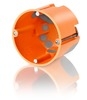 F-Tronic E3700 Hohlwanddose winddicht 61 mm tief orange