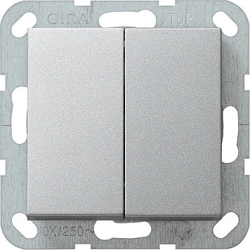 Gira Tastschalter Serienschalter System 55 weiß glänzend