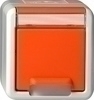 044630 als Beispiel fr Keller/Garten in orange aus dem Schalterprogramm Gira WG AP.