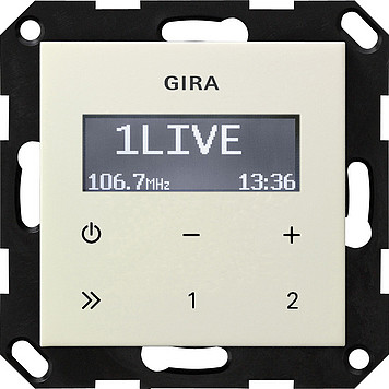 Gira 228401 System55 Unterputz-Radio RDS