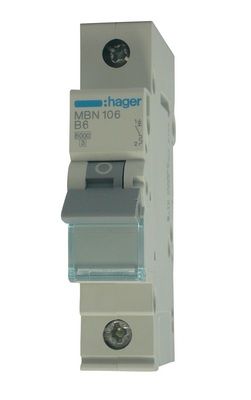 Hager MBN106 Leitungsschutzschalter B 1polig