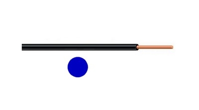 Aderleitung starr H07V-U 1,5 blau Ring 100m