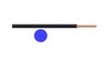 Aderleitung starr H07V-U 2,5 blau Ring 100m