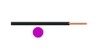Aderleitung starr H07V-U 1,5 violett Ring 100m