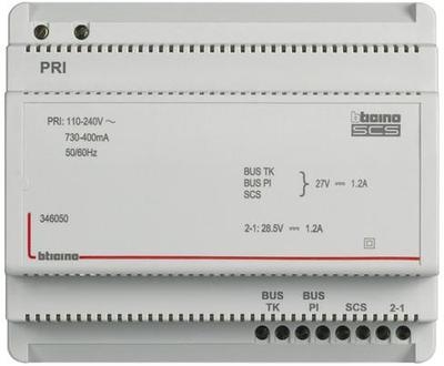 Legrand 346050 Bticino REG-Netzgert 2-Draht 6 Teilnehmer integrierter Videoadapter
