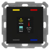 MDT BE-TAS55T406.01 KNX Taster Smart 55 4fach Farbdisplay Temp Feuchte Sensor Schwarz matt
