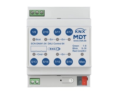 MDT SCN-DA641.04 DALI Control 64 Gateway KNX 4TE REG