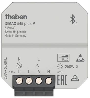 Theben 5450130 DIMAX 545 plus P UP Uni-Dimmer mit App Bedienung Zeit + Astro
