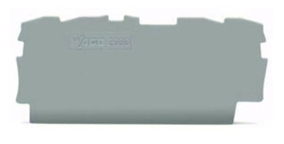 Wago 2000-1491 Abschluss- und Zwischenplatte 0,7 mm dick grau