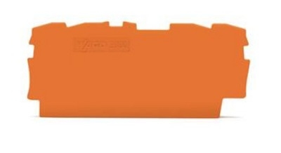 Wago 2000-1492 Abschluss- und Zwischenplatte 0,7 mm dick orange