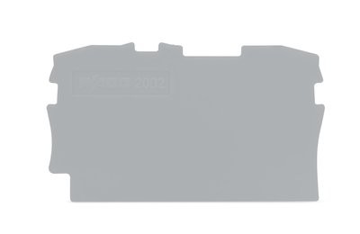 Wago 2002-1291 Abschlussplatte Zwischenplatte 0,8 grau