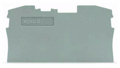 Wago 2006-1291 Abschlussplatte Zwischenplatte 1mm grau