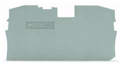 Wago 2010-1291 Abschlussplatte Zwischenplatte 2Leiter 10mm grau